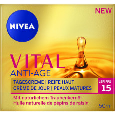 NIVEA Vital Anti-Age Tagescreme LSF15 mit Traubenkernöl