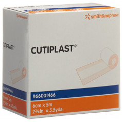 CUTIPLAST METERWARE Meterware Vliesstoffverband 6cmx5m weiss