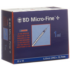 BD Micro-Fine+ U100 Insulin Spritze 12.7x0.33