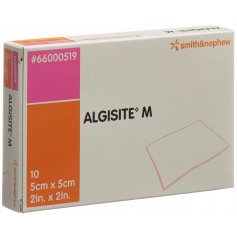 ALGISITE M Alginat Kompressen 5x5cm