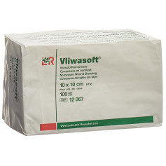 Vliwasoft Vliesstoffkompressen 10x10cm 6-lagig