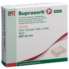 Suprasorb Schaumverband 7.5x7.5cm selbstklebend