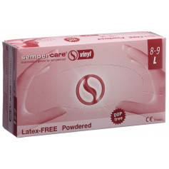 Sempercare Handschuhe Vinyl L gepudert