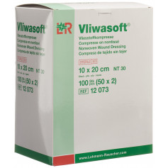 Vliwasoft Vliesstoffkompressen 10x20cm 6-lagig steril