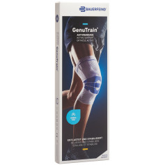 GenuTrain Aktivbandage mit Silikonrand Grösse 3 titan