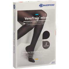 VenoTrain MICRO A-G KKL2 M normal/short geschlossene Fussspitze schwarz Haftband Noppe normal