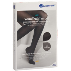 VenoTrain MICRO A-G KKL2 M normal/long geschlossene Fussspitze schwarz Haftband Noppe weit