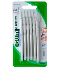 GUM Bi-Direction 0.7mm ISO 1 conic weiss