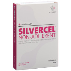 SILVERCEL NON ADHERENT Silberhaltige Wundauflage 5x5cm nichthaftend