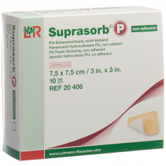 Suprasorb Schaumverband 7.5x7.5cm nicht klebend