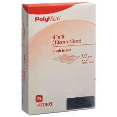 PolyMem Adhesive Dressing Cloth-Backed 10x13cm (#)