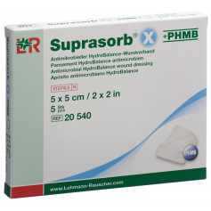 Suprasorb X + PHMB HydroBalance-Wundverband 5x5cm antimikrobiell