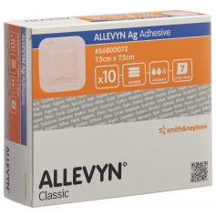 ALLEVYN Ag ADHESIVE Wundkompresse 7.5x7.5cm