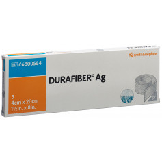 DURAFIBER Ag Wundauflage 4x20cm steril