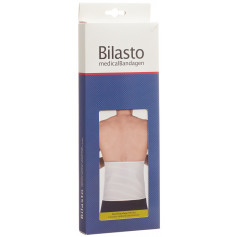 Bauchbandage Herren L weiss mit Micro-Klettverschluss