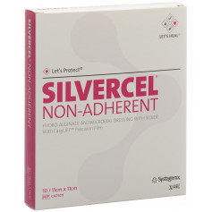 SILVERCEL NON ADHERENT Silberhaltige Wundauflage 11x11cm nichthaftend