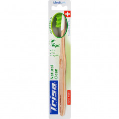 Trisa Natural Clean Holzzahnbürste medium