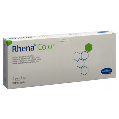 Rhena Color Elastische Binden 4cmx5m blau offen