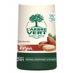 L'ARBRE VERT Öko Deodorant Roll-on Argan & Hamamelis französisch