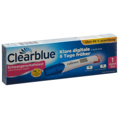 Clearblue Ultra Schwangerschaftstest früh digital