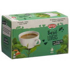 morga Basil Lovers Tee mit Hülle Bio Knospe