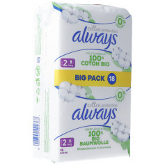 Ultra Binde Cotton Protection Long mit Flügeln Big Pack