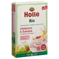 Holle Milchbrei aus Ziegenmilch Himbeere und Banane Bio