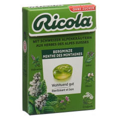 Ricola Bergminze Kräuterbonbons ohne Zucker mit Stevia