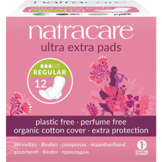 Natracare Damenbinden mit Flügel ultra extra normal