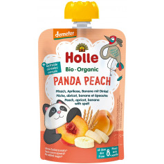 Holle Panda Peach - Pouchy Pfirsich Aprikose & Banane mit Dinkel