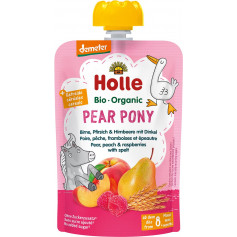 Holle Pear Pony - Pouchy Birne Pfirsich & Himbeere mit Dinkel