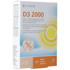 LIVSANE Vitamin D3 2000 Softgelkapseln