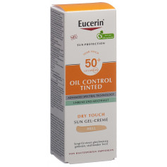 Eucerin SUN Face Oil Control Gel-Creme getönt hell LSF50+